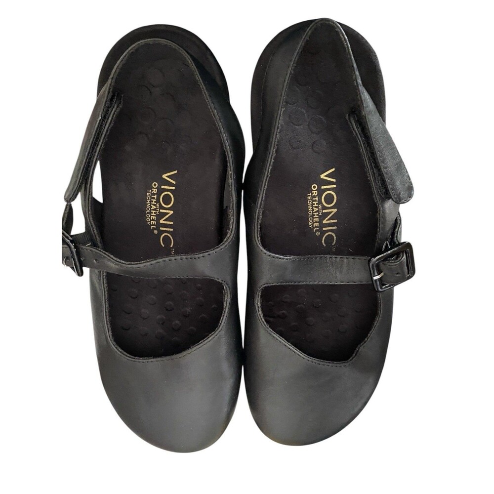 Artsy Vionic Abigail Slingback Mary Jane Flats Shoes - Picture 5 of 8